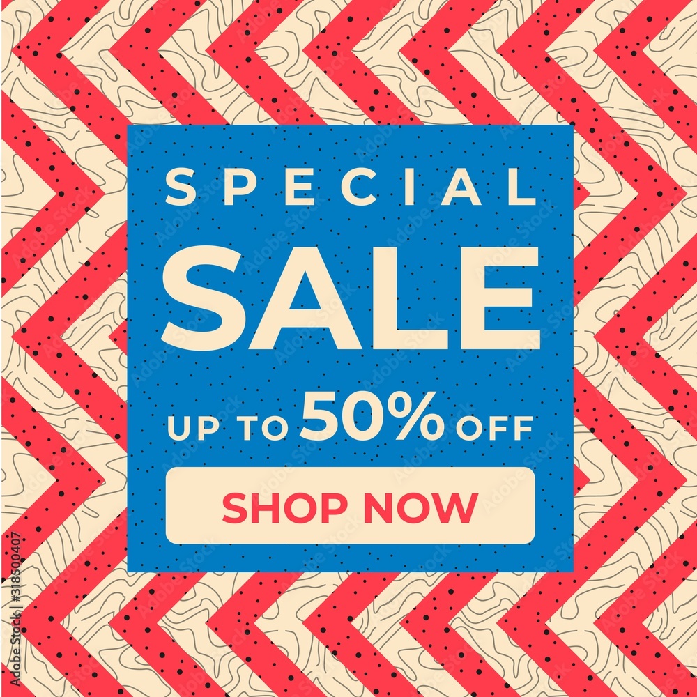 Fototapeta premium Specjalna sprzedaż najlepsza oferta szablonu banera, specjalny baner na koniec sezonu. Ilustracji wektorowych