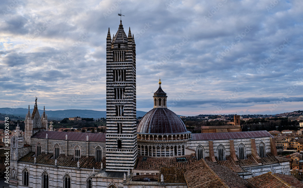 Vista di Siena dal famoso Facciatone.