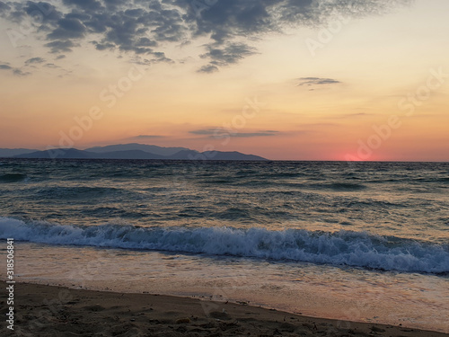 Sunset from Aydin Kusadasi beach