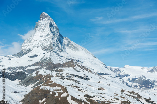 Idyllic landscape of Mountain Matterhorn, Zermatt, Switzerland © leeyiutung