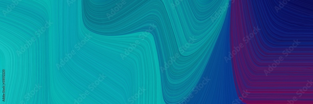 artistic header design with light sea green, midnight blue and strong ...