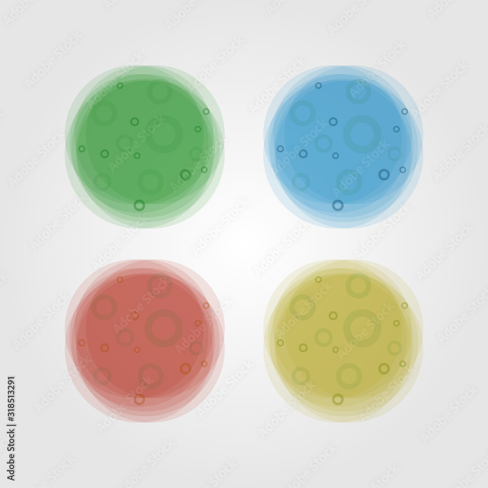 Fototapeta premium abstract bacterial viruses logo vector illustration design