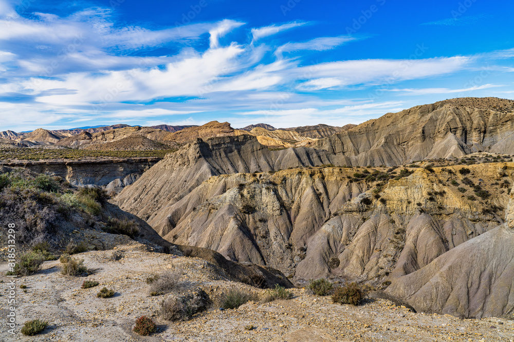 Tabernas desert, Desierto de Tabernas near Almeria, andalusia region, Spain Tabernas desert, Desierto de Tabernas near Almeria, andalusia region, Spain
