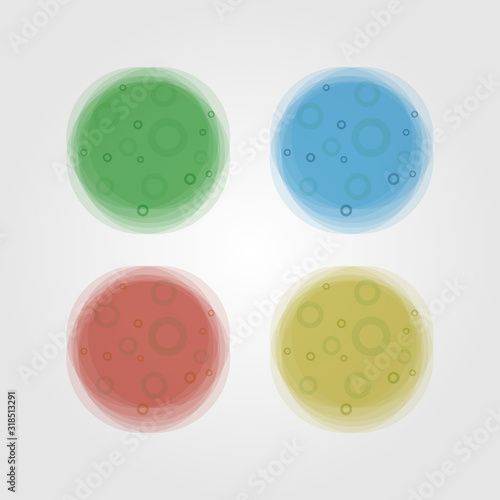 abstract bacterial viruses logo vector illustration design