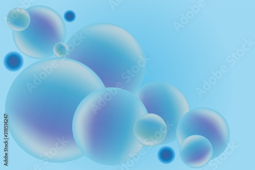 Blue background with copy space. illustration vector. 