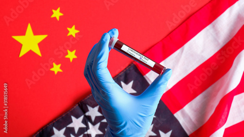 Photography Novel coronavirus outbreak in USA concept