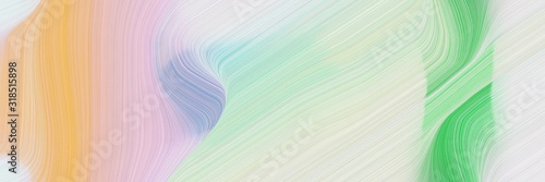 modern designed horizontal header with light gray, medium sea green and dark sea green colors. dynamic curved lines with fluid flowing waves and curves