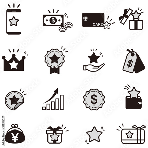 Loyalty Program vector icons set