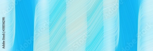 colorful header with pale turquoise, deep sky blue and sky blue colors. dynamic curved lines with fluid flowing waves and curves