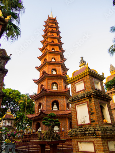 Tran Quoc Pagoda, West Lake, Hanoi, Vietnam