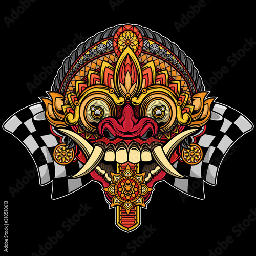 balinese rangda mask design