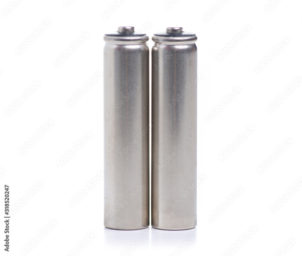 Battery AAA power on white background isolation Battery AAA power on white background isolation