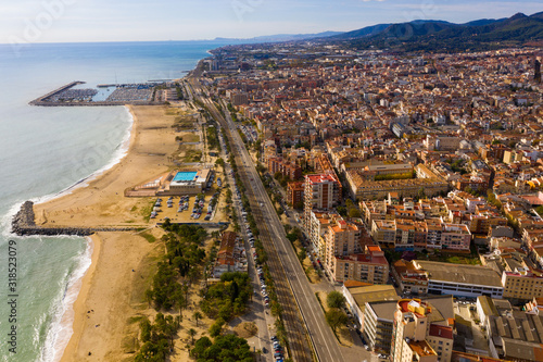 Coastal Spanish town of Mataro