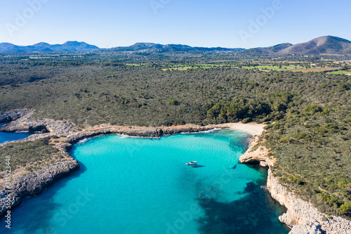 The Cala Varques lagoon in Mallorca © castenoid