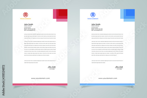 Abstract Letterhead Design Modern Business Letterhead Design Template