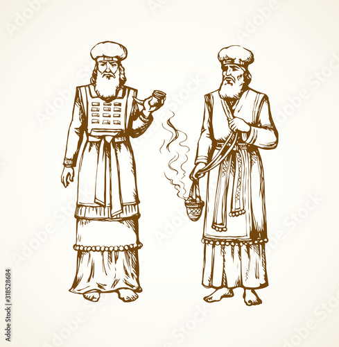 High Priest. Vector drawing