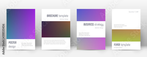 Flyer layout. Minimalistic bizarre template for Br