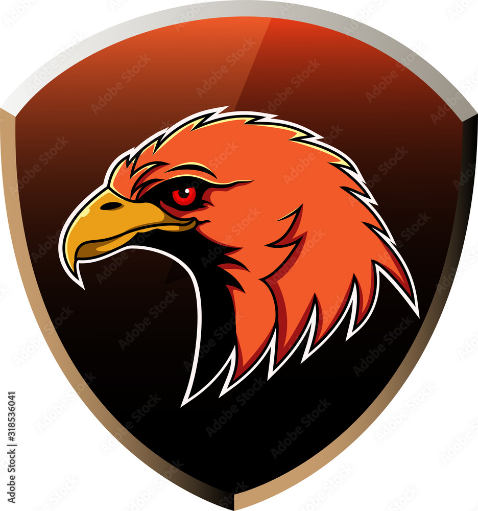 Obraz premium Eagle head mascot logo