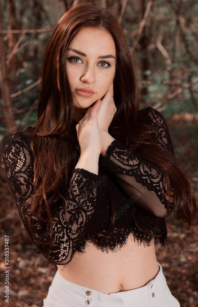 Portrait of a beautiful brunette Portrait of a beautiful brunette