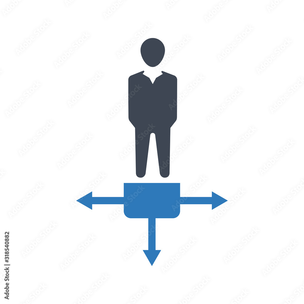 Business decision icon Business decision icon