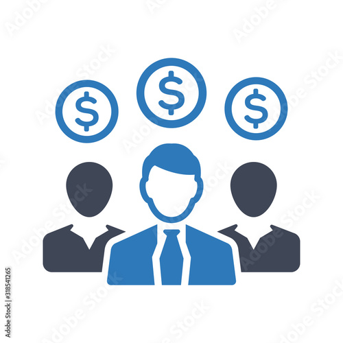 Business investor icon