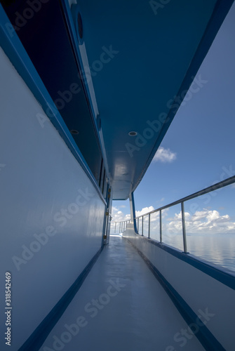 Perspective reflection of the sea on the boat...Maldives  © osman