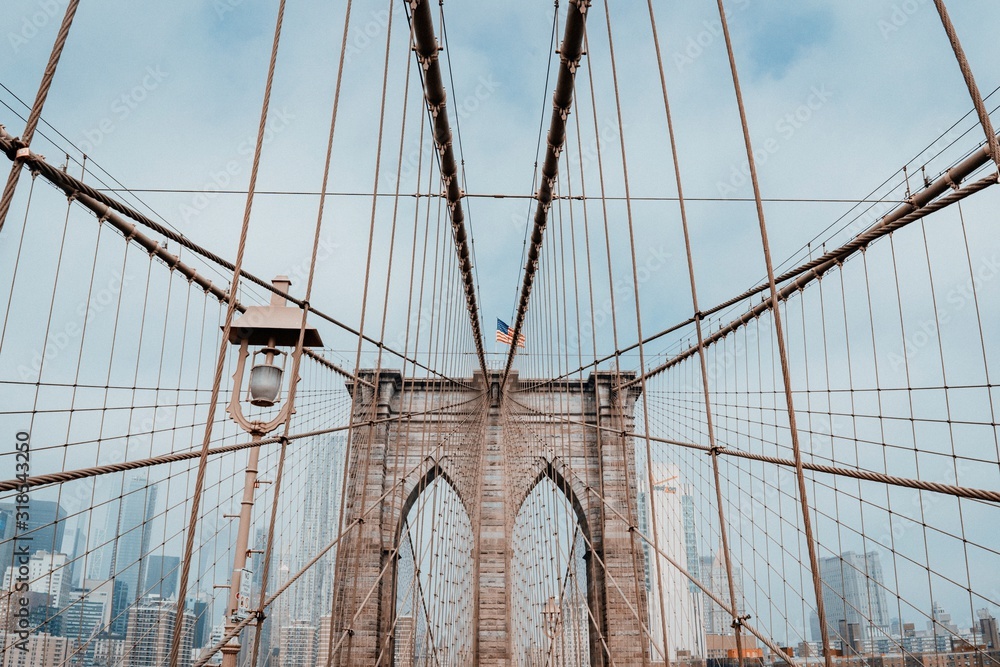 Obraz premium Most Brookliński w Nowym Jorku