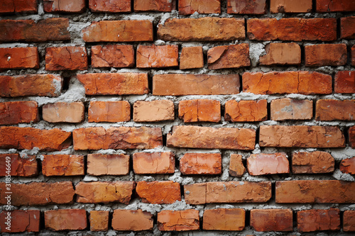 red brick wall, cement, brick structure, construction, concrete, house