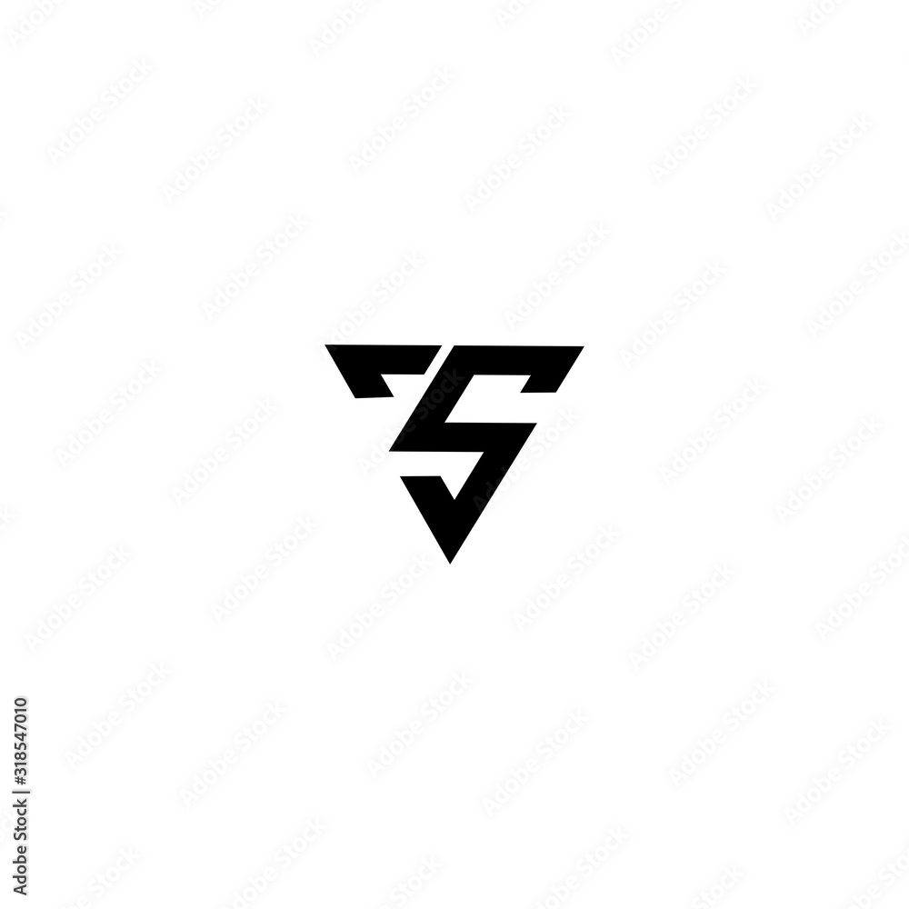 TS T S Letters Logo Design Vector TS T S Letters Logo Design Vector
