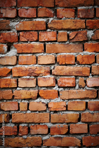 red brick wall, cement, brick structure, construction, concrete, house