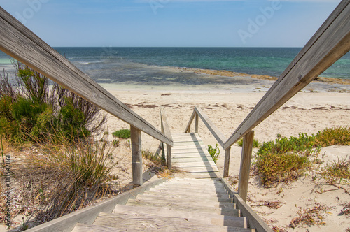 Pristine beaches and the rugged coastline of Yorke Peninsula, located west of Adelaide in South Australia photo