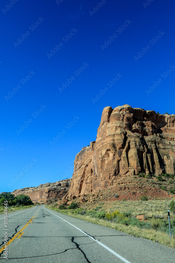 Lond Road in the Canyonlands National Park, USA Lond Road in the Canyonlands National Park, USA