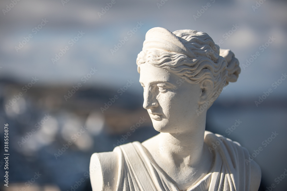 Vintage Greece statue of a woman