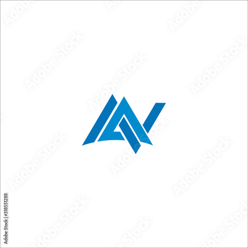 AN NA logo letter design vector