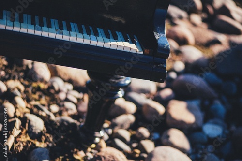 Piano on beach