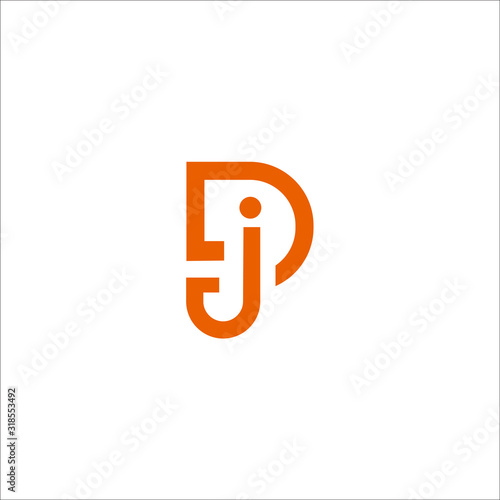 Free Download DJ D J initial logo design template - GFXLoad