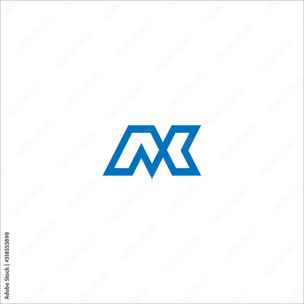MK M K initial logo design template MK M K initial logo design template
