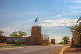 Galton Gate to Etosha National Park in Namibia, south Africa