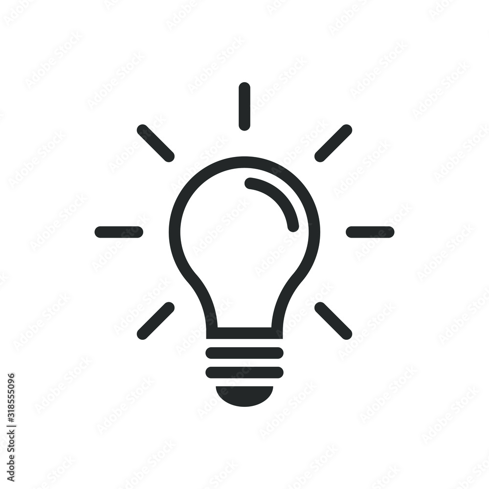 light bulb idea silhouette