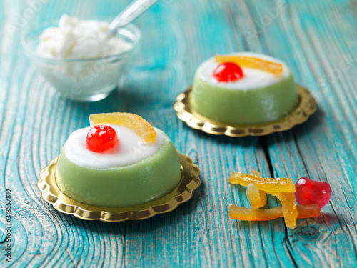 Cassata typical sicilian cheese cake