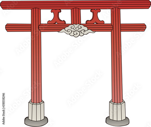 浮世絵　鳥居　その1