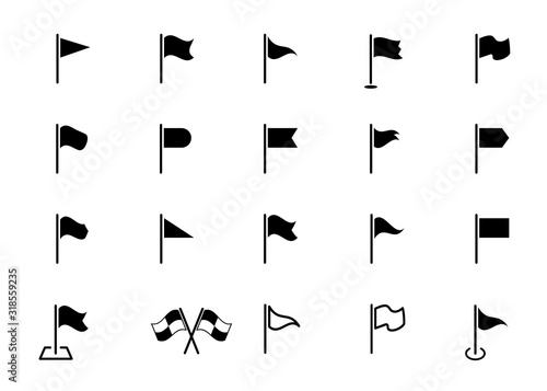 Different flag icons set. Set of vector flags. Waving Flag Icons for Banners, Presentations, Web Pages.