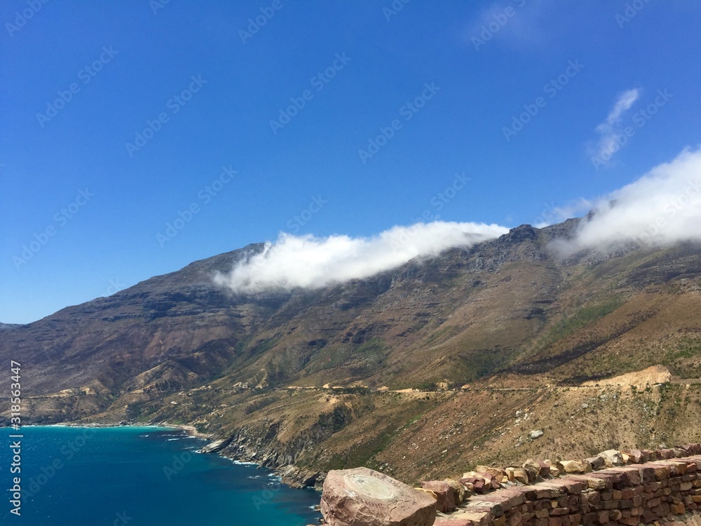 cape town mountain and clouds