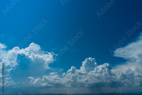 Cloudy with blue sky background © Nobpharud
