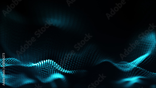 Abstract futuristic - technology with polygonal shapes on dark blue background. Design digital technology concept.