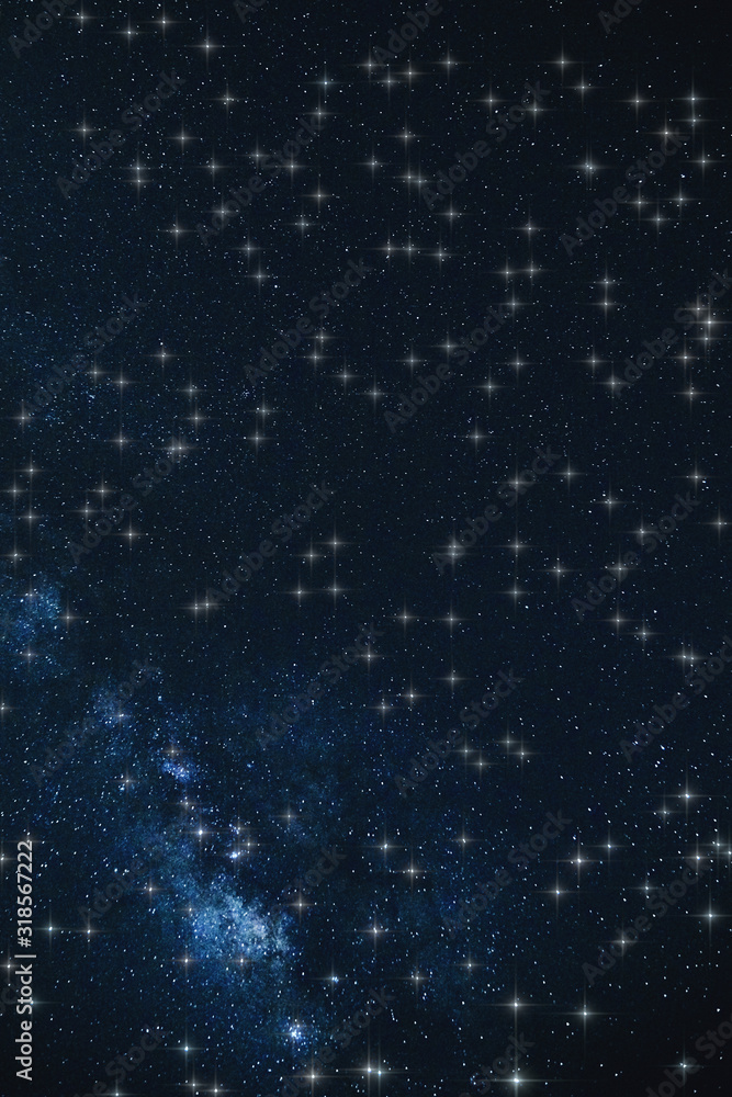 Fototapeta premium Milky Way stars photographed with astronomical telescope. My astronomy work.