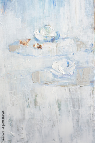 background with  white flowers  lilies