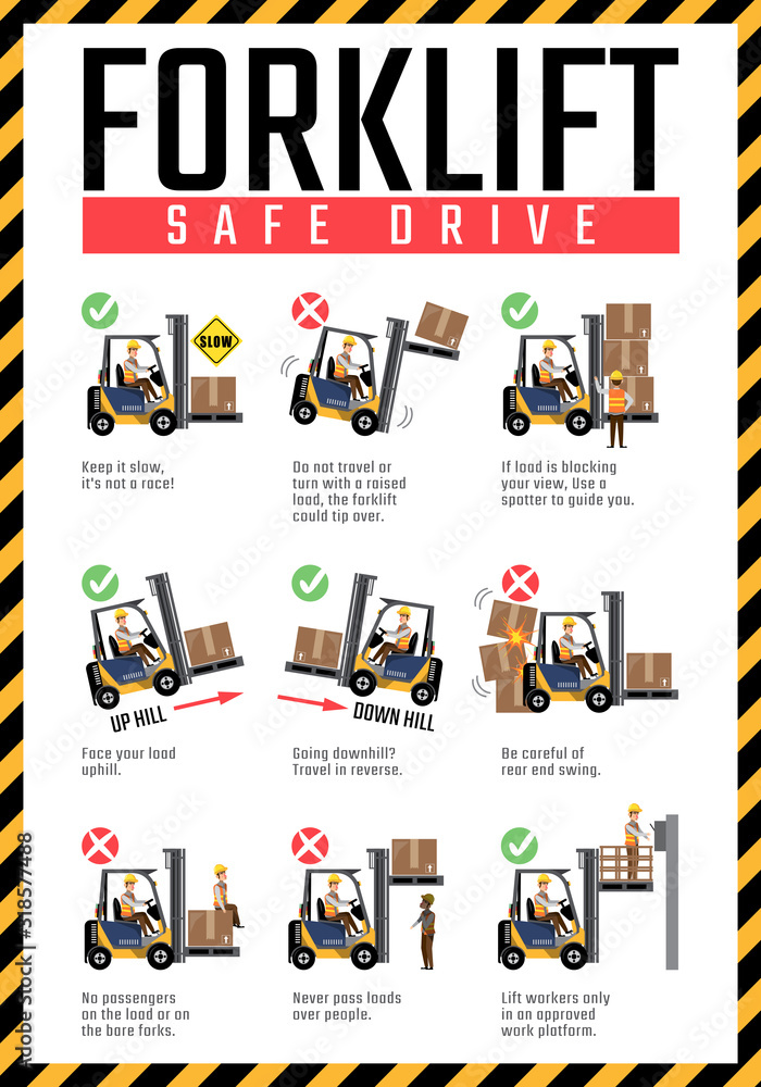 Forklift Safe Drive Poster Forklift Safety Rules Stock Vector Adobe forklift-safe-drive-poster-forklift-safety-rules-stock-vector-adobe