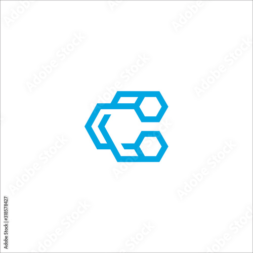  C logo icon design template