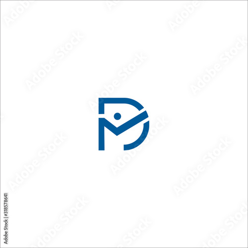 Free Download DM or MD logo initial letter design template - GFXLoad